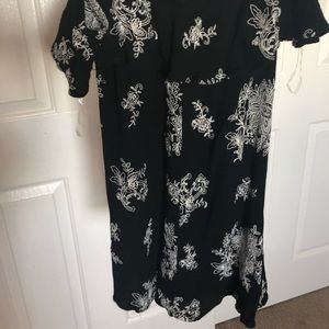 La Hearts Black Flower Dress
